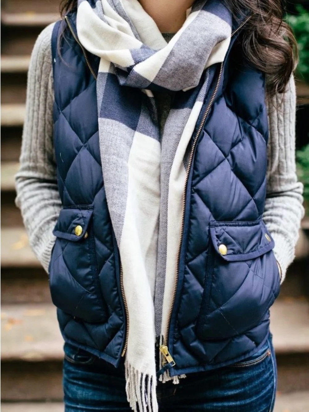 J. Crew sleeveless down